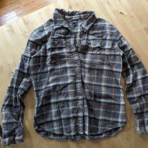 Patagonia - Long Sleeved Fjord Flannel Shirt - Forge Grey - MEDIUM